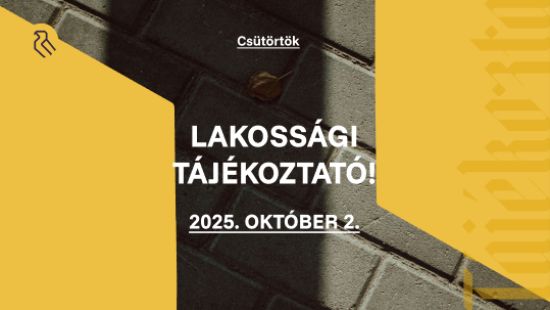 Cikk kép - Lakossági tájékoztatás a Vasút utcai gyalogos sáv létesítéséről!